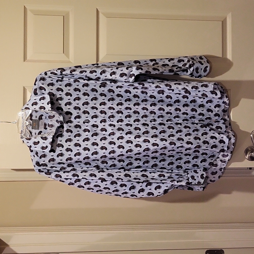 Thomas Dean TD long sleeve men's shirt, XXL, print